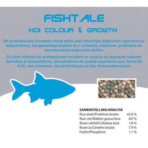 Fishtale color et growth 3mm en 1.060kg